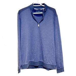 Men's Ted Baker London Grey Caravan Slim Fit Quarter Zip Top Sz 5 Sz XL